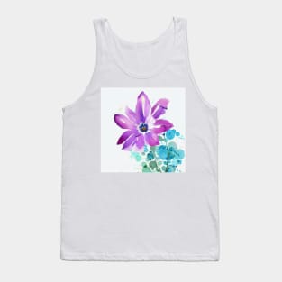 Watercolor Flower Tank Top